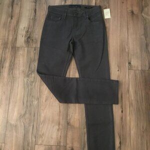 GUESS Men's Slim Tapered Denim Jeans Coated Low Rise Stretchy Logo Grey 30X32